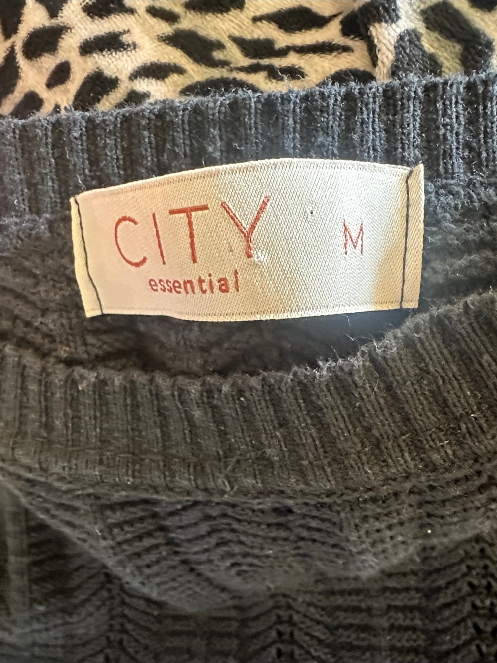 Women's Gray Crewneck Knit Dress - Picture 2 of 4